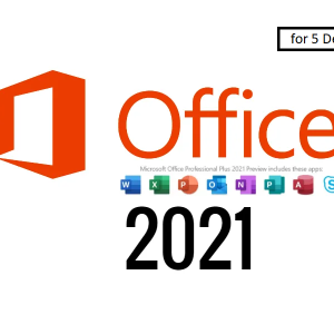 Office 2021 Professional Plus License for Windows For 5 PC / Laptop / Device NOT Bind to MS Account