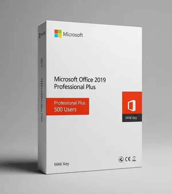 Microsoft Office 2019 Professional Plus – 500 Users MAK Key – GLK